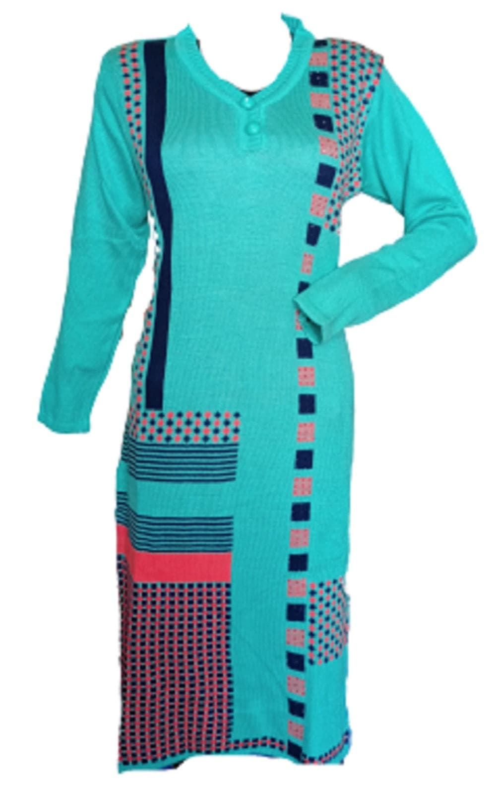 Ladies Printed Woolen Kurti, Size: M at Rs 325 in Ludhiana | ID:  2853071611097